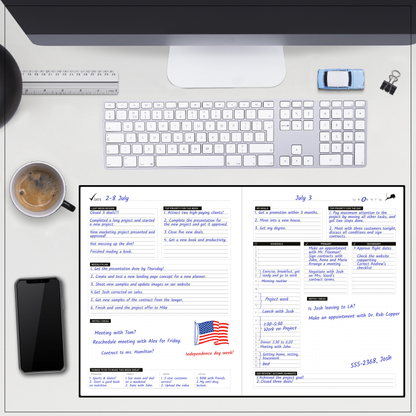 Large Daily Planner - Professional Life Planner to Boost Productivity, Time Management & Happiness