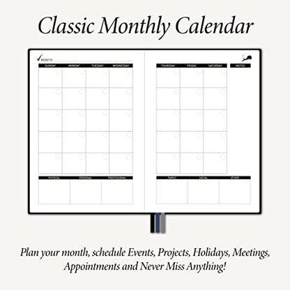 Daily Planner to Improve Time-Management, Productivity & Happiness, 6 Months 24 Hour Planner Agenda